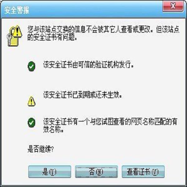 網(wǎng)頁(yè)登錄ssl證書驗(yàn)證失敗