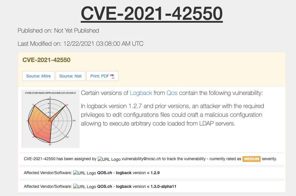 Log4j一波未平，Logback 一波又起！再爆漏洞??！