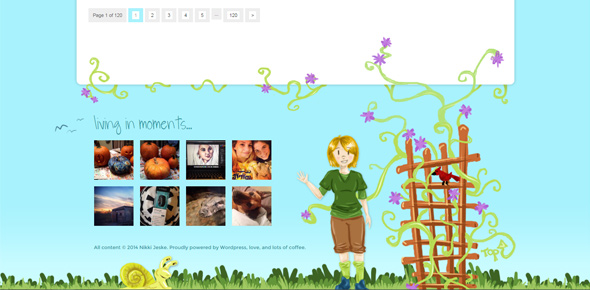 Snail-Bird creative footer designs