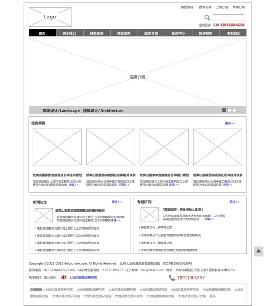 網(wǎng)站的框架進(jìn)行整理-首頁